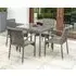 Monte Carlo Square Garden Dining Table - Grey, Glass