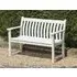 New England Broadfield 4ft Garden Bench - White
