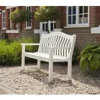 New England Turnberry 5ft Garden Bench - White