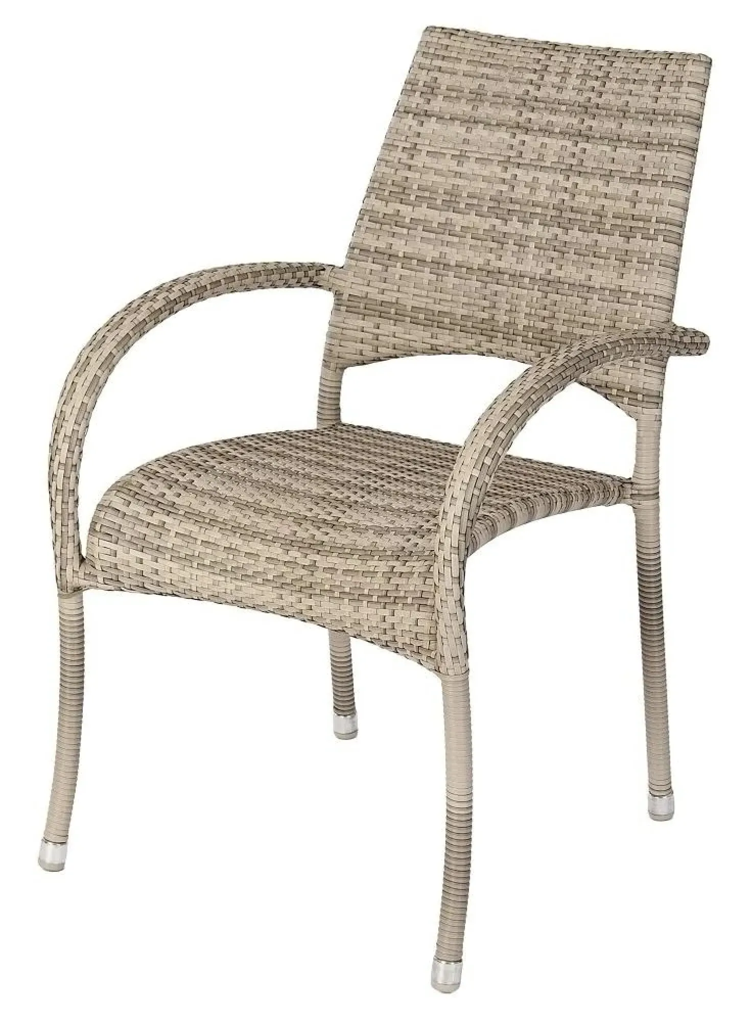 Ocean Pearl Fiji Stacking Garden Dining Armchair - Pearl