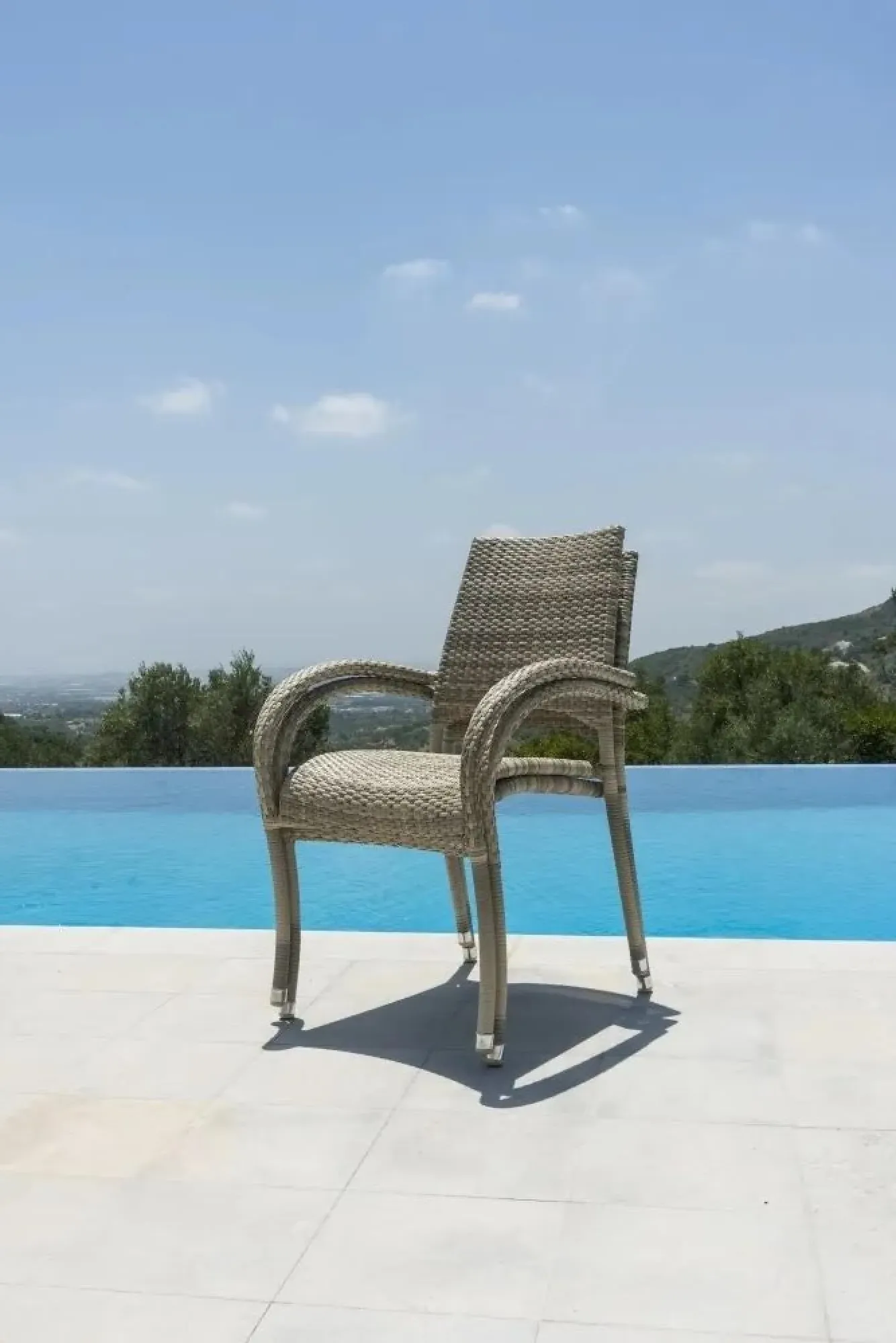 Ocean Pearl Fiji Stacking Garden Dining Armchair - Pearl