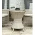 Ocean Pearl Wave Round Garden Bistro Table - Pearl