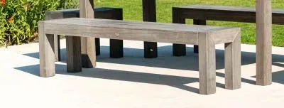 Old England Garden Dining Bench - Grey image