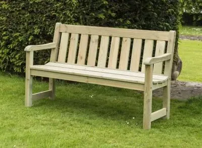 Pine Marlow 5ft Garden Bench - Rustic image