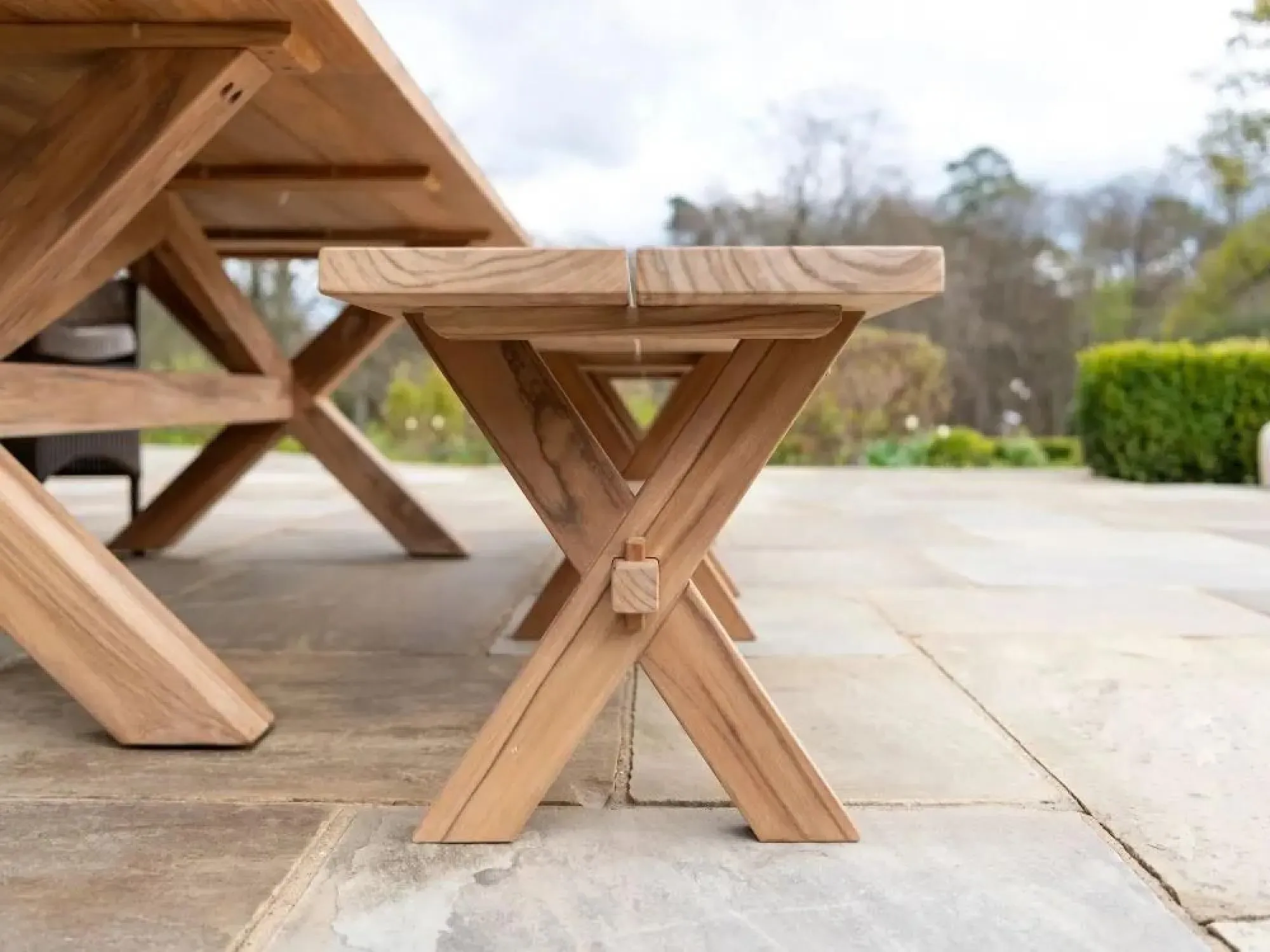 Plank Garden Dining Bench - Teak