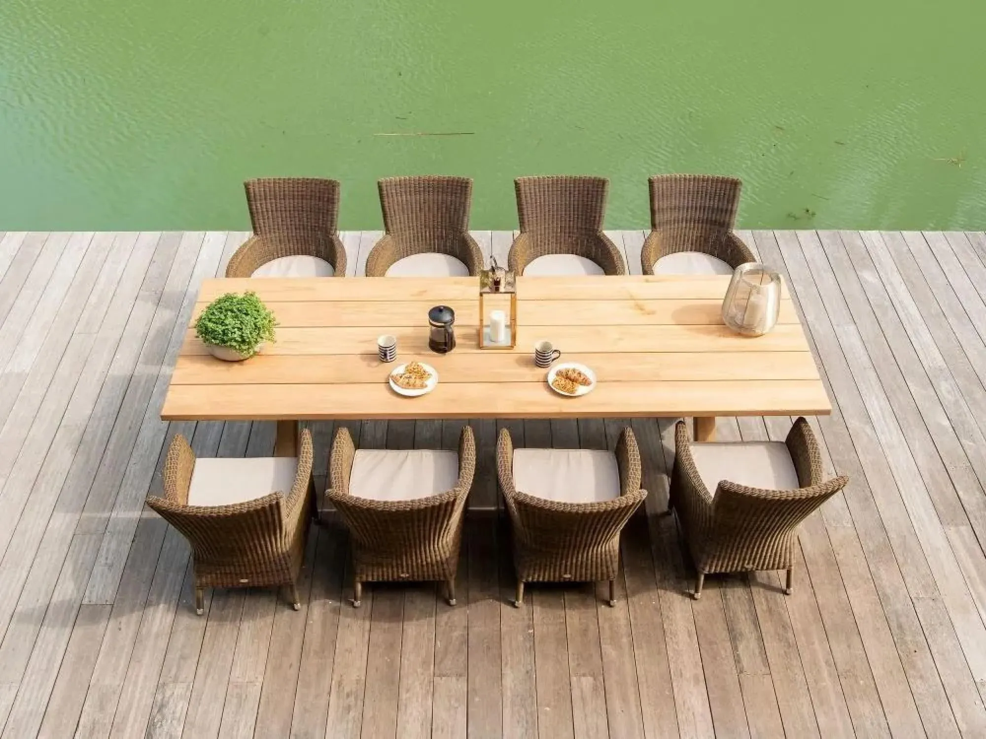 Plank Garden Dining Table - Teak