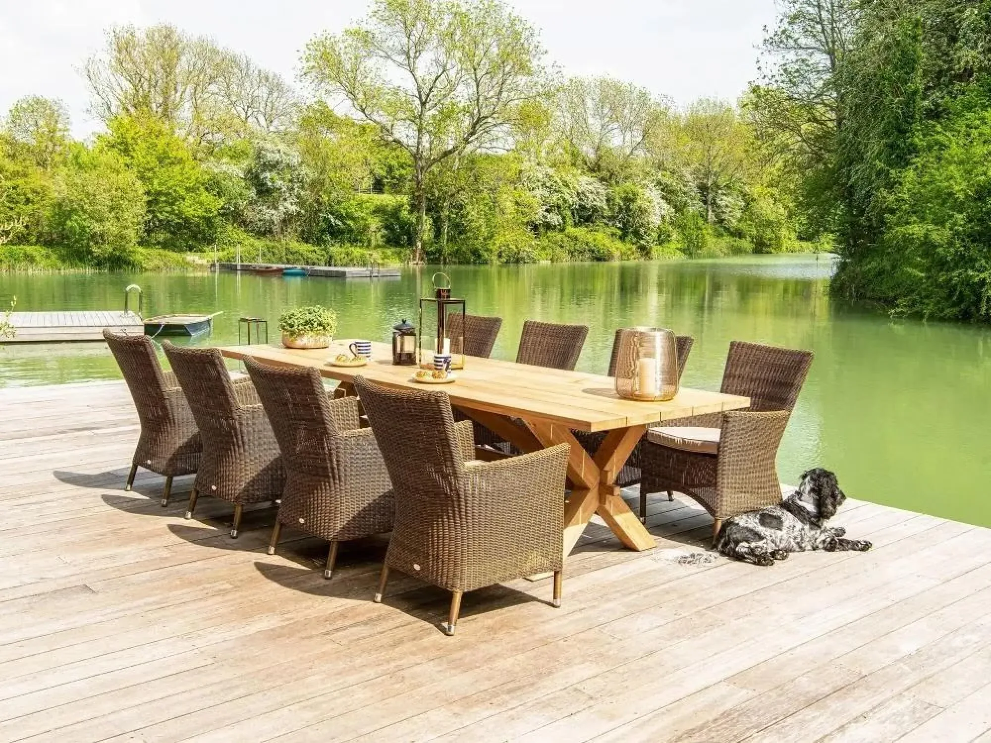 Plank Garden Dining Table - Teak