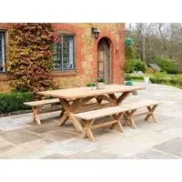 Plank Garden Dining Table - Teak