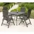 Portofino Garden Dining Table - Black