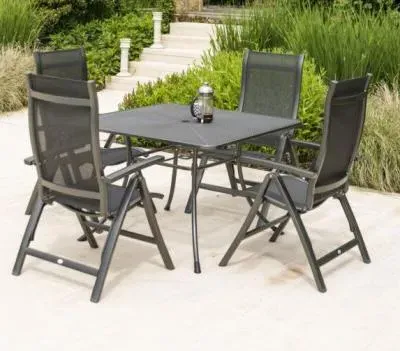 Portofino Garden Dining Table - Black image
