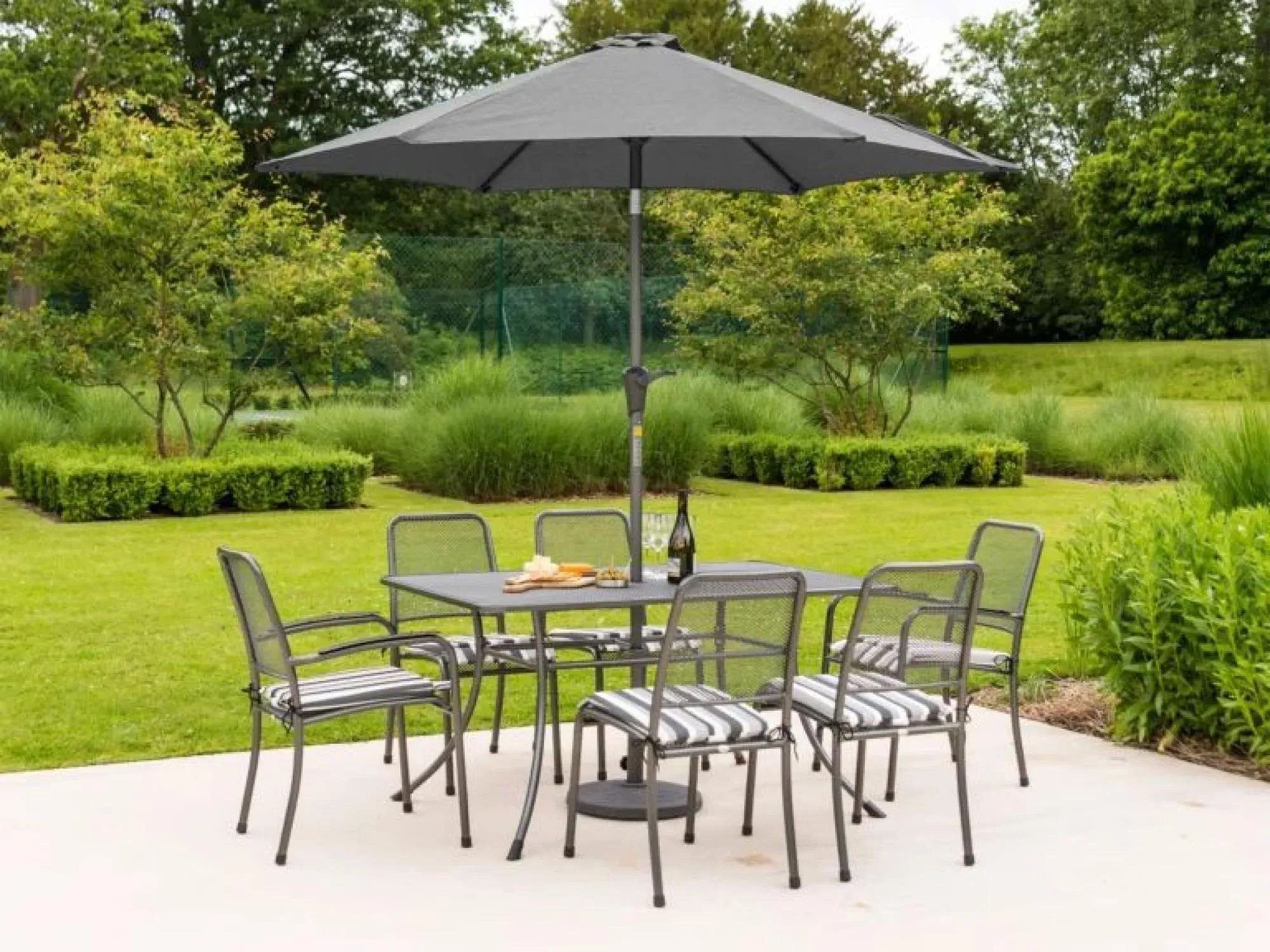 Portofino Garden Dining Table - Powder Coated