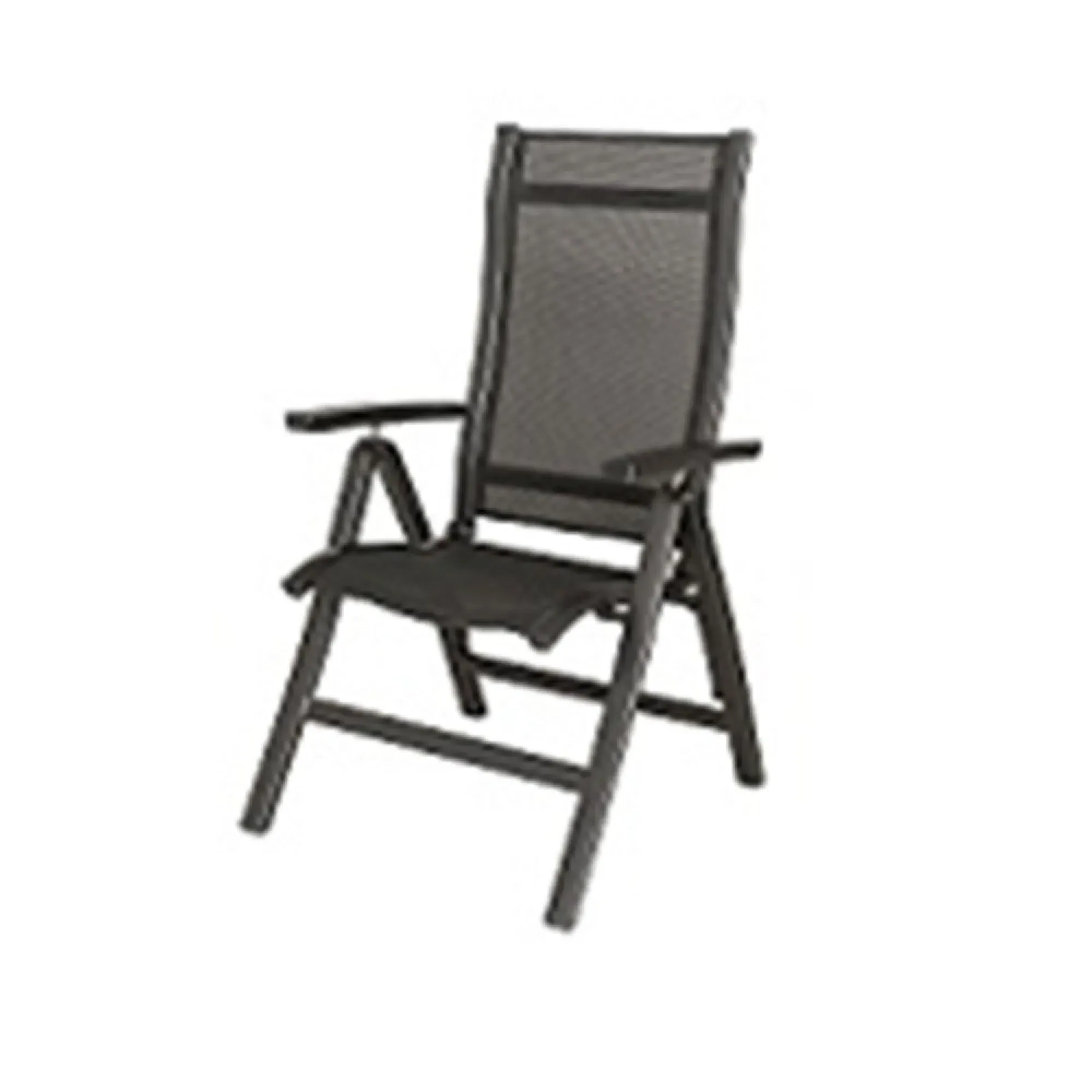 Portofino Garden Folding Chair - Black