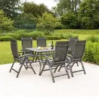 Portofino Garden Folding Chair - Black