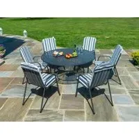 Portofino Round Garden Dining Table - Powder Coated