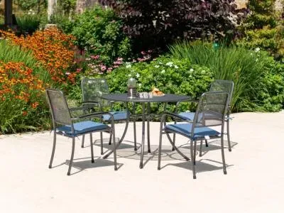 Portofino Round Garden Dining Table - Powder Coated