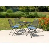 Portofino Round Garden Folding Table - Powder Coated