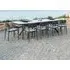 Rimini 10-12 Seater Extending Garden Dining Table - Grey