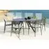 Rimini Round Garden Dining Table - Grey, Ceramic Glass