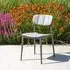 Rimini Stacking Garden Dining Chair Set - Grey