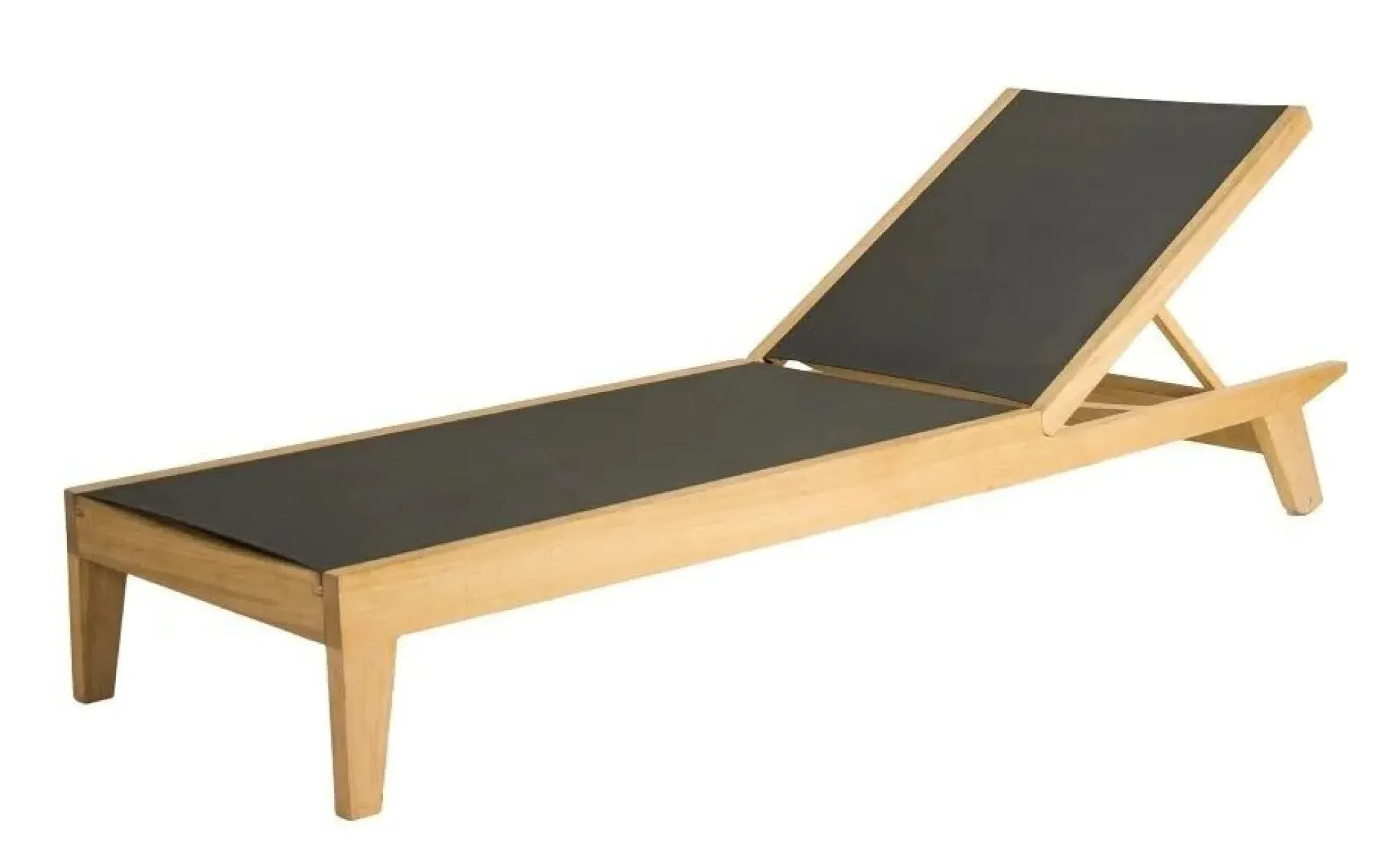 Roble Adjustable Garden Sling Sunbed - Light Yellow