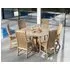 Roble Bengal Round Pedestal Garden Dining Table - 145cm