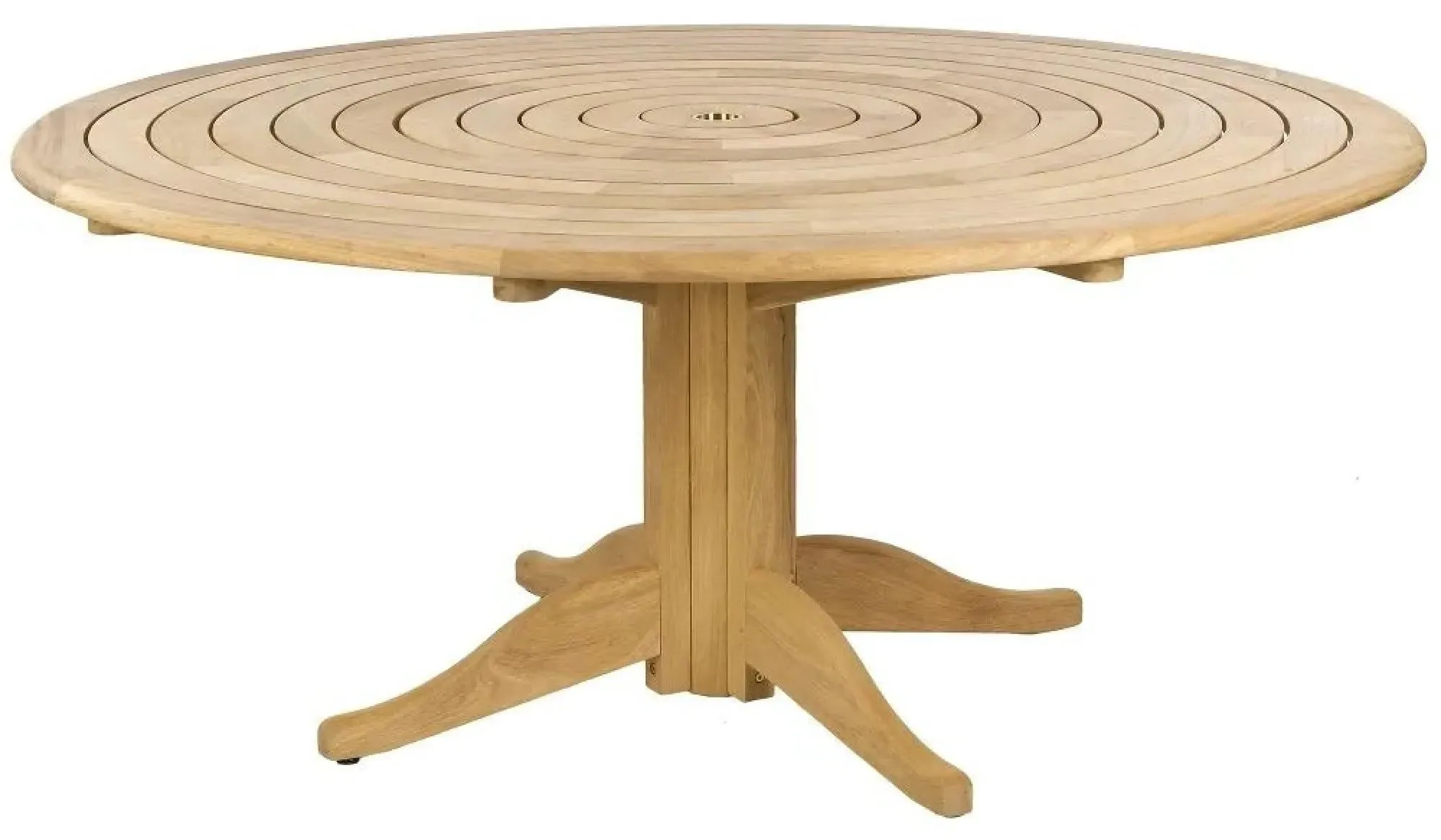 Roble Bengal Round Pedestal Garden Dining Table - 175cm