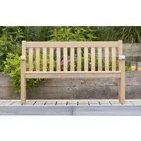 Roble Broadfield 4ft Garden Bench - Light Yellow Grain