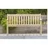 Roble Broadfield 4ft Garden Bench - Light Yellow Grain
