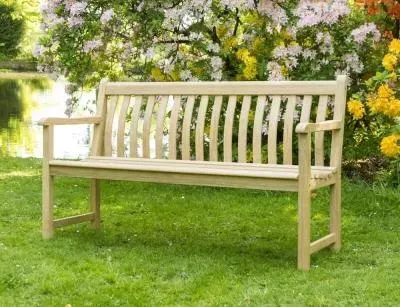 Roble Broadfield 5ft Garden Bench - Light Yellow