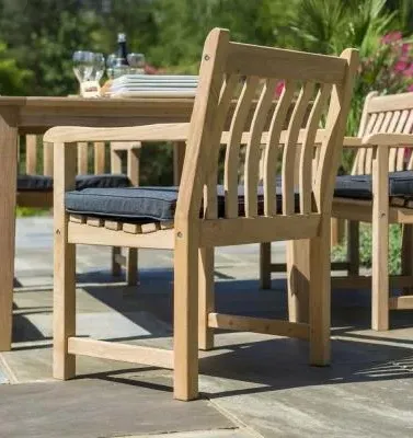 Roble Broadfield Garden Dining Armchair - Light Yellow