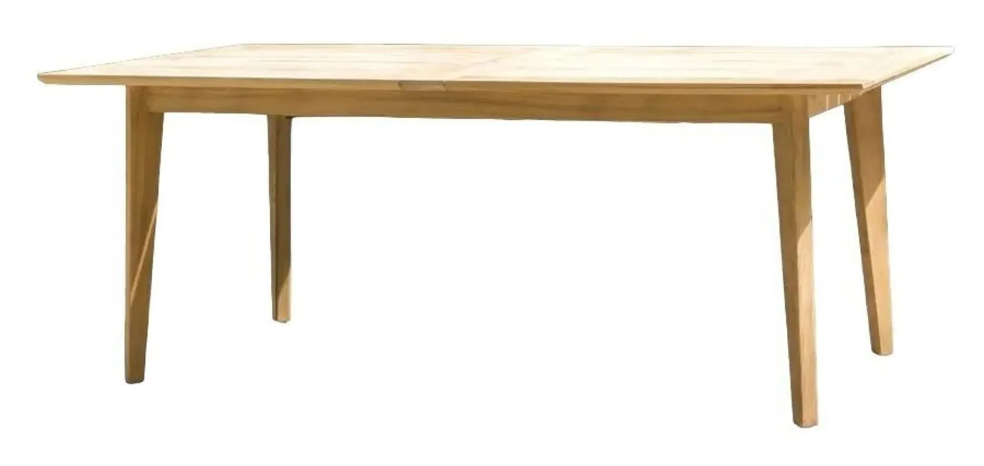 Roble Extendable Garden Dining Table - Light Yellow