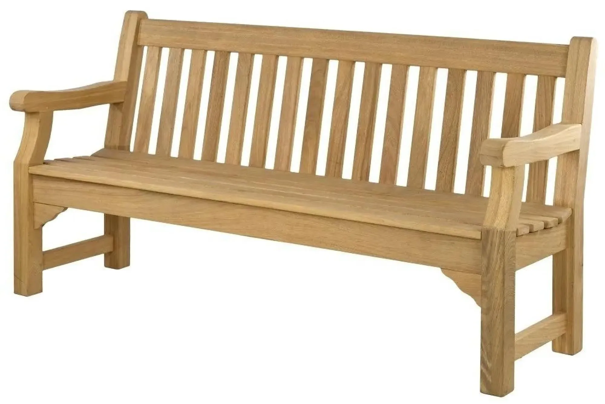 Roble Park 6ft Garden Bench - Light Yellow Grain