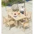 Roble Rectangular Garden Dining Table - Light Yellow
