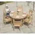 Roble Round Garden Dining Table - 160cm