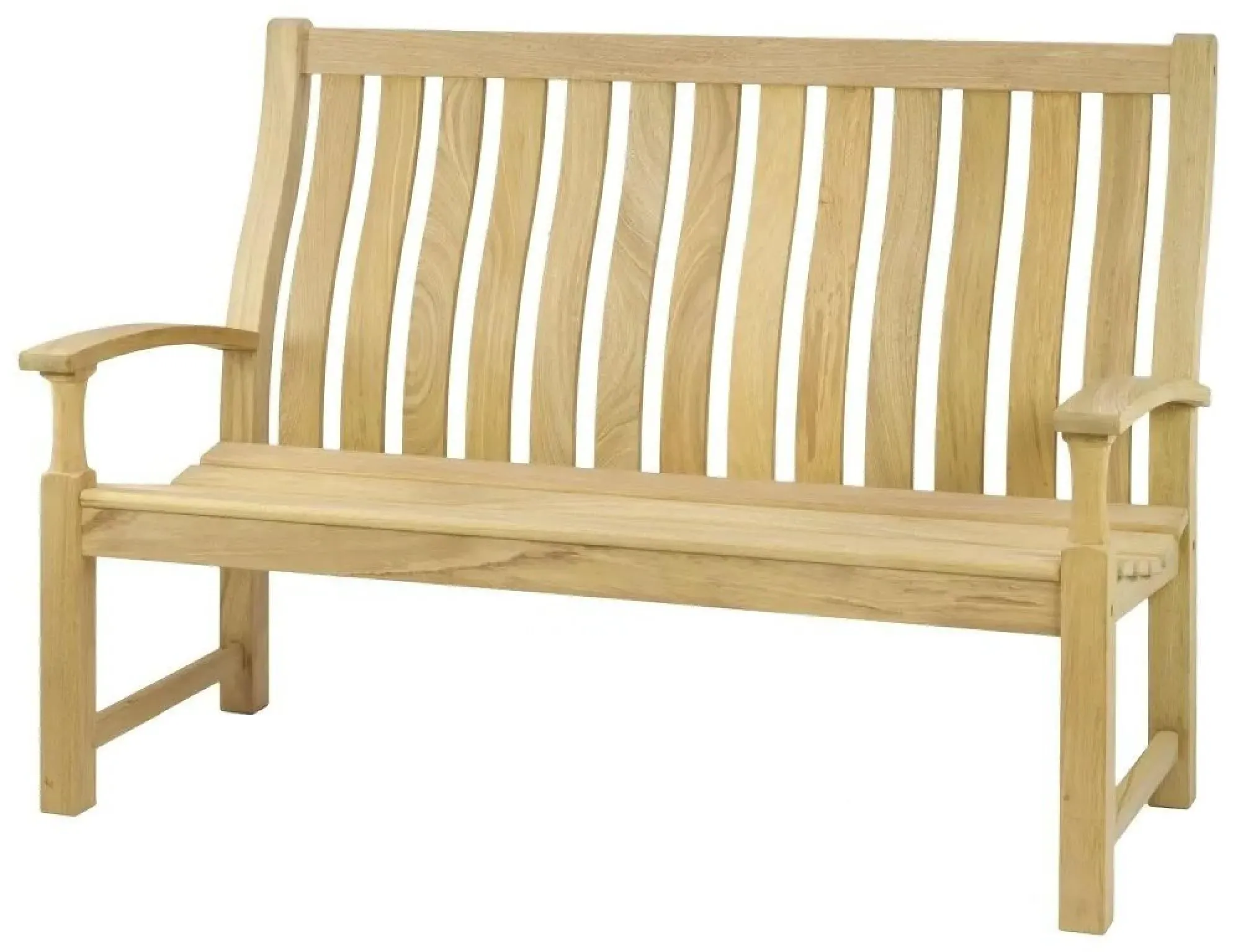 Roble Santa Cruz 5ft Garden Bench - Light Yellow