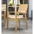 Roble Stacking Garden Dining Armchair - Light Yellow