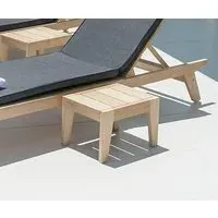 Roble Sunbed Garden Side Table - Light Yellow