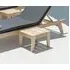 Roble Sunbed Garden Side Table - Light Yellow