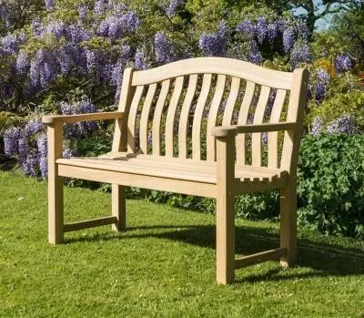 Roble Turnberry 4ft Garden Bench - Light Yellow