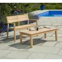 Roble Wood 4ft Garden Bench - Natural