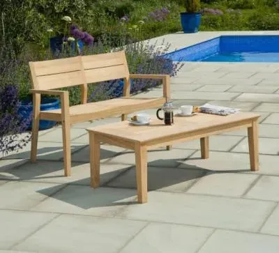 Roble Wood 4ft Garden Bench - Natural