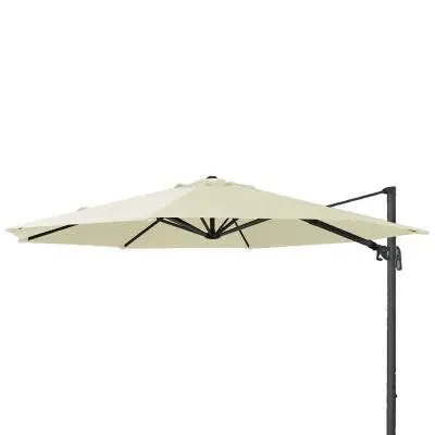 Round Cantilever Outdoor Parasol - Aluminium