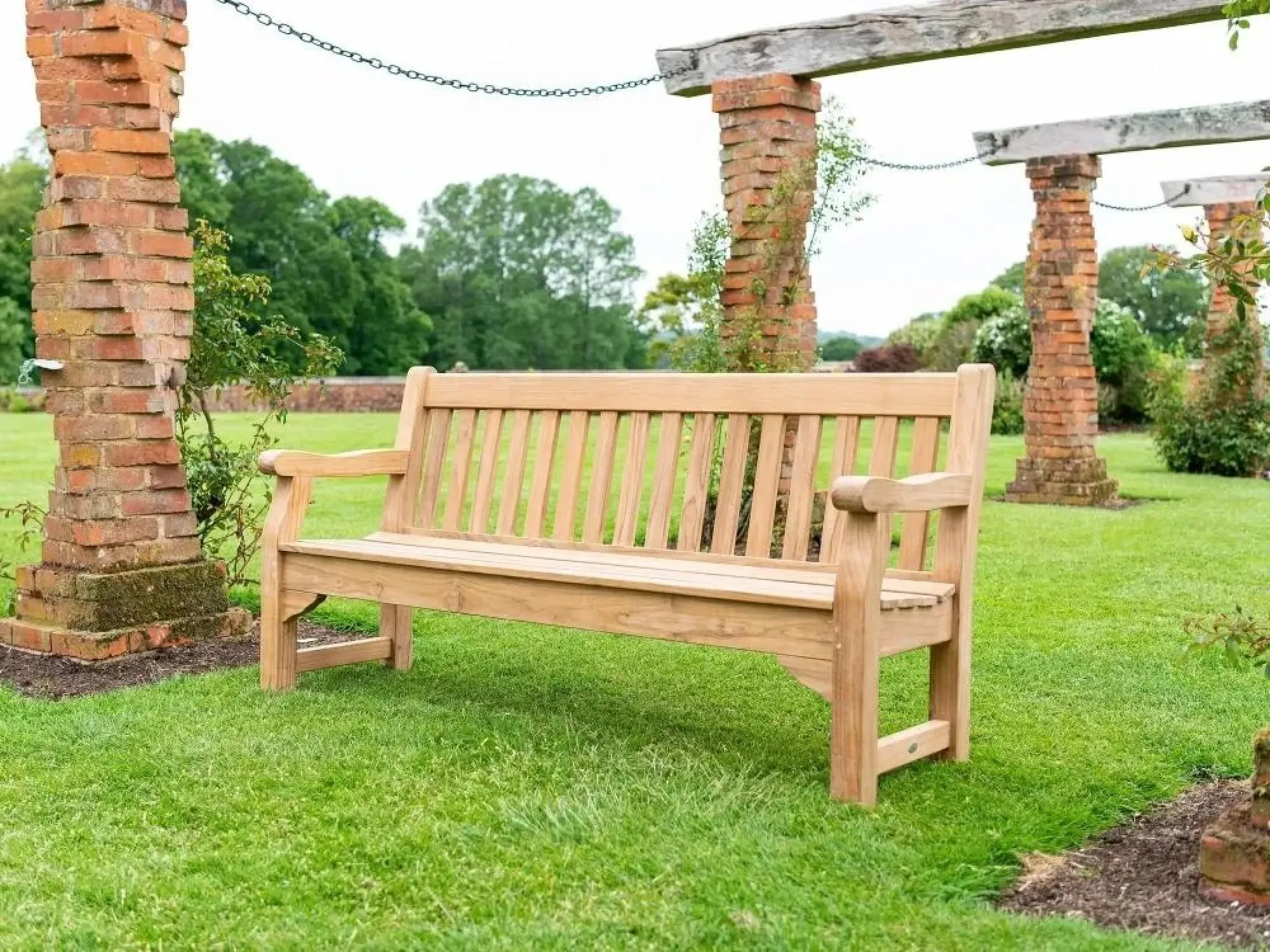 Royal Teak Park 6ft Garden Bench - Teak