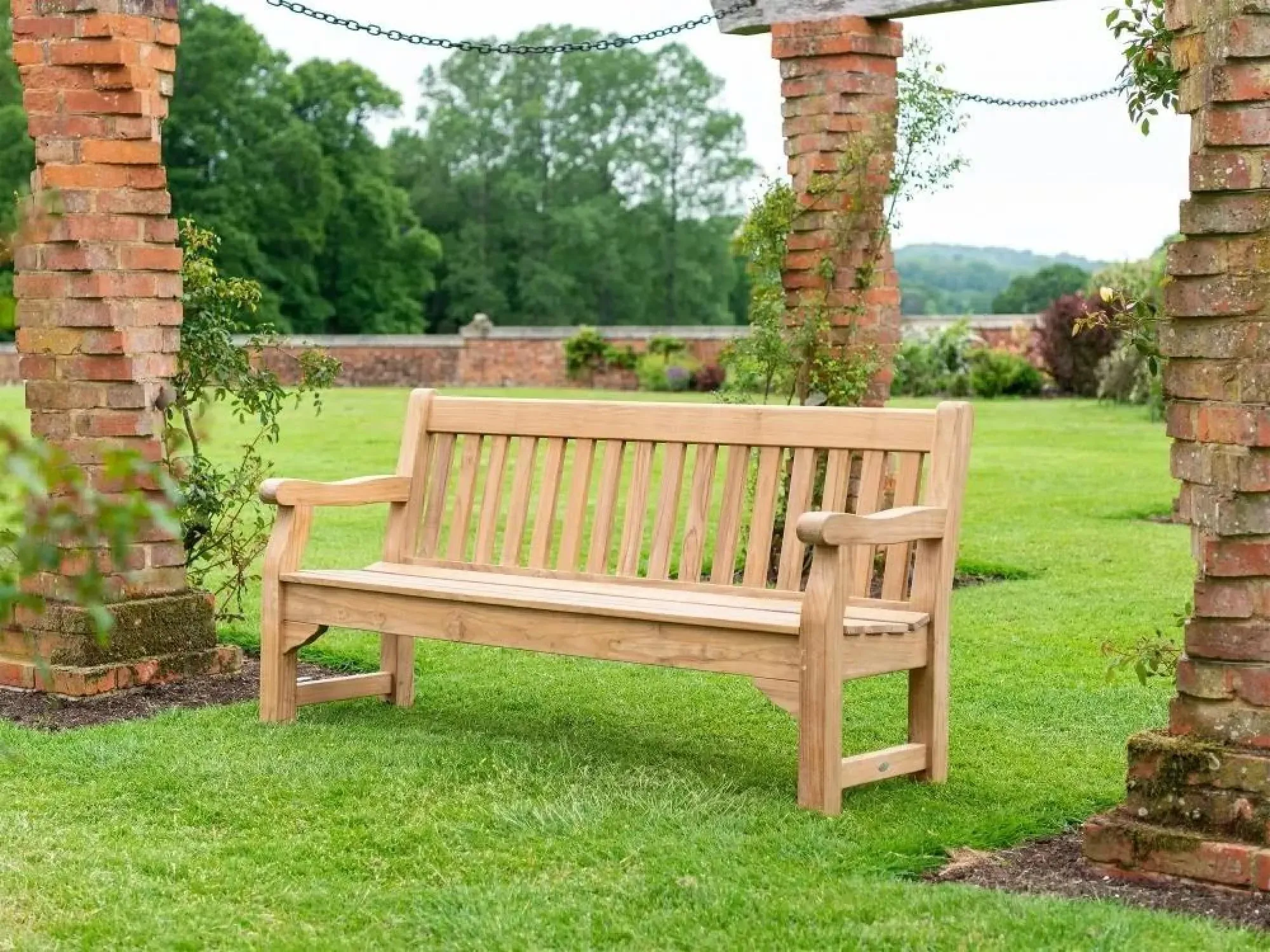 Royal Teak Park 6ft Garden Bench - Teak