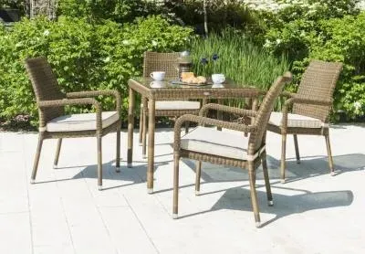 San Marino 4-Seater Square Garden Dining Set
