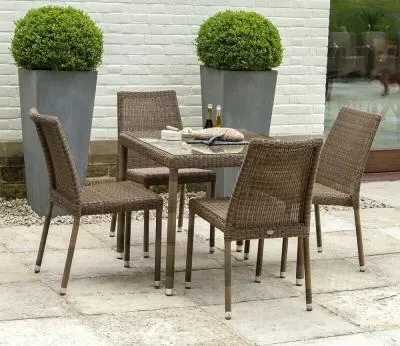 San Marino Square Garden Dining Table - Glass