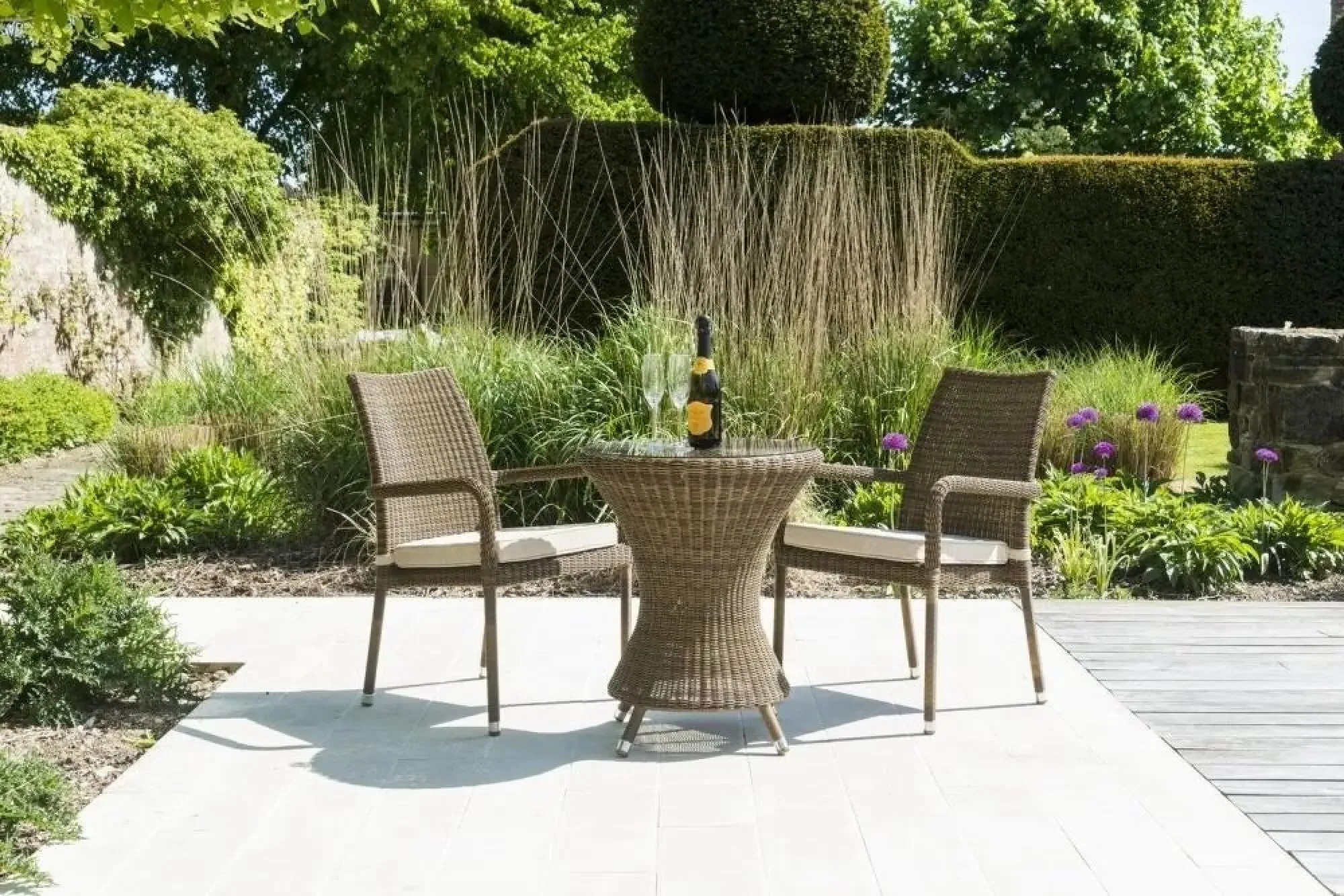 San Marino Stacking Garden Dining Armchair Set of 2