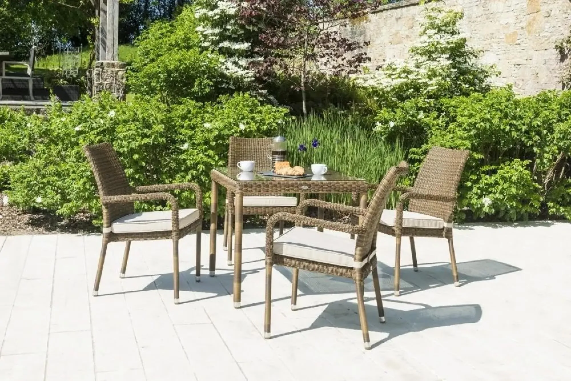 San Marino Stacking Garden Dining Armchair Set of 2