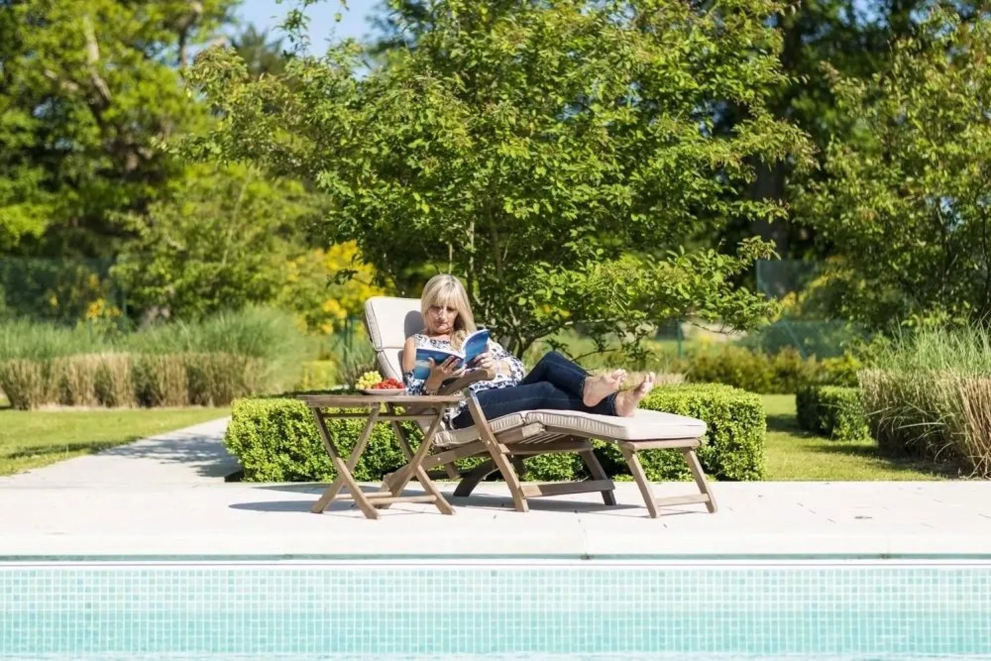 Sherwood Garden Steamer Chair - Rustic