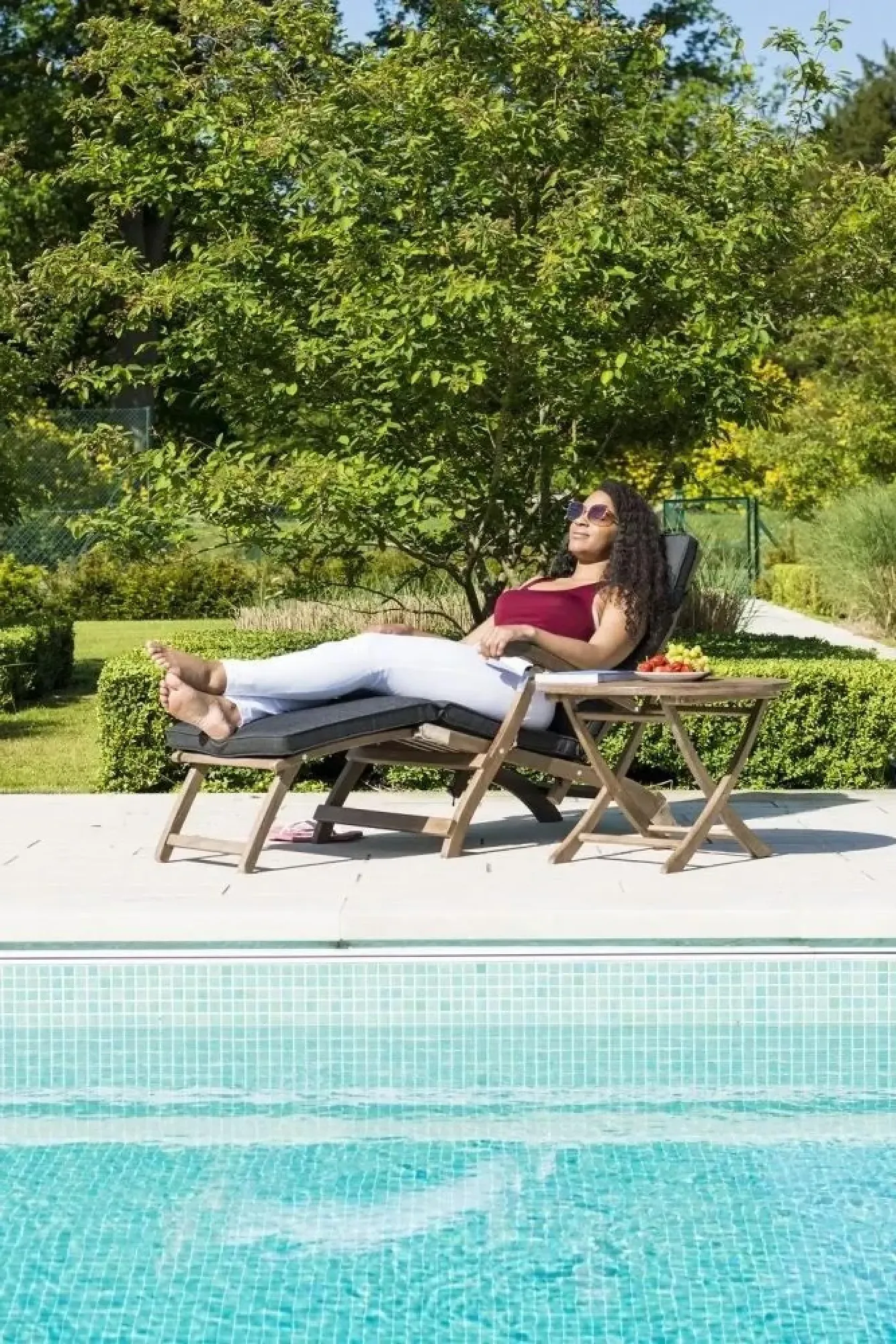 Sherwood Garden Steamer Chair - Rustic